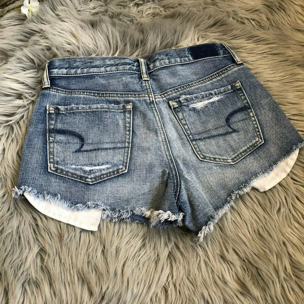 American Eagle Hi-Rise Festival Jean Shorts HW7872 - Picture 8 of 8